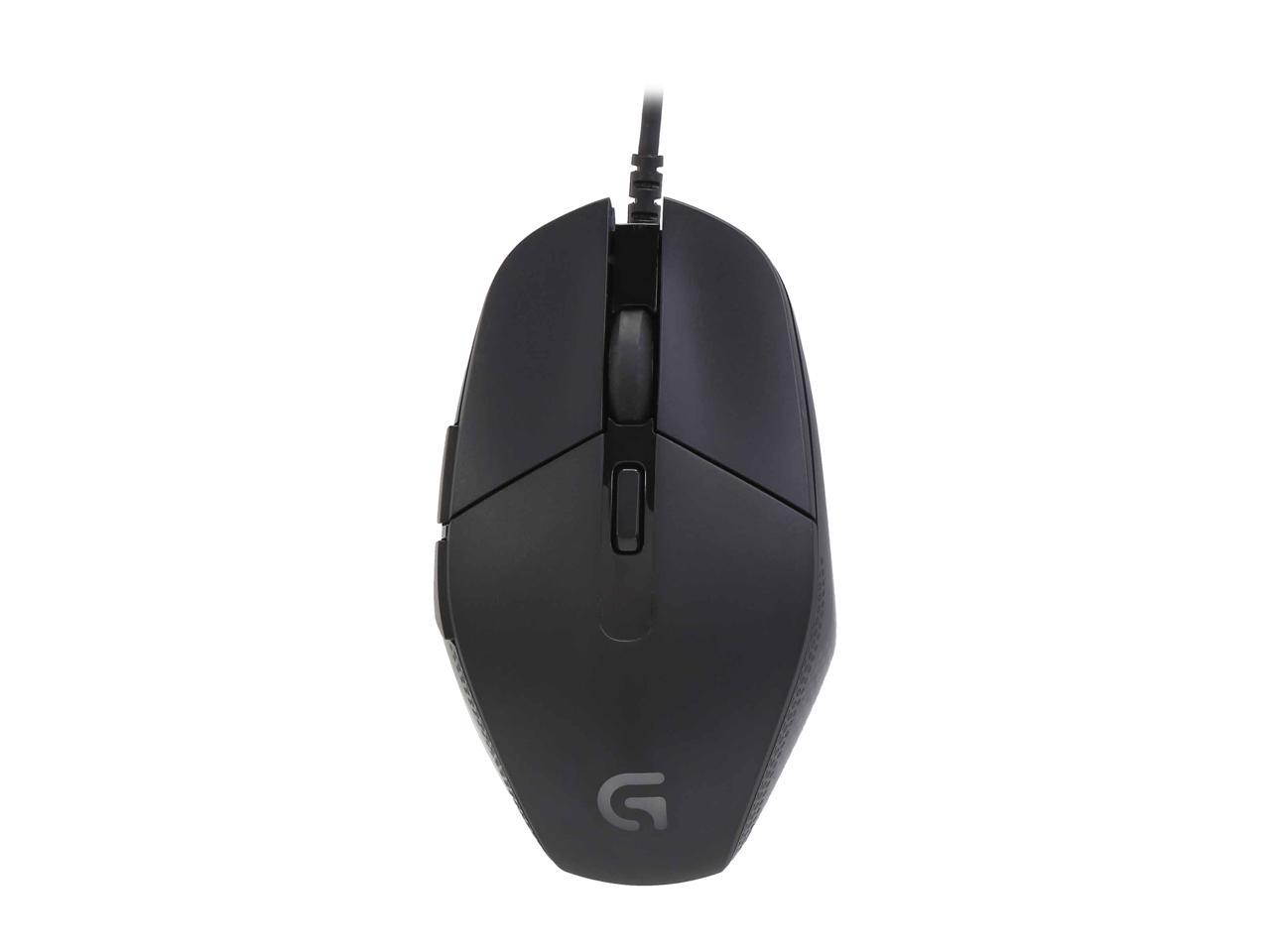 Logitech G302 Daedalus Prime Moba 910-004205 Black 6 Buttons 1 x Wheel USB Wired Delta Zero sensor 4000 dpi Gaming Mouse