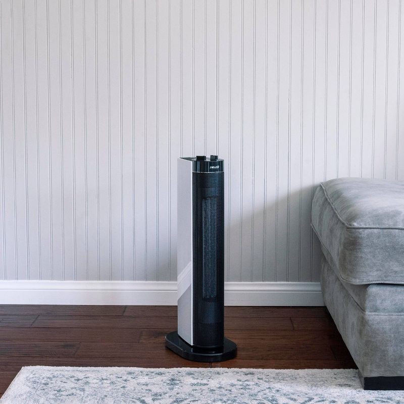 NewAir 1500W Electric Compact Portable Ceramic Tower Heater White/Black