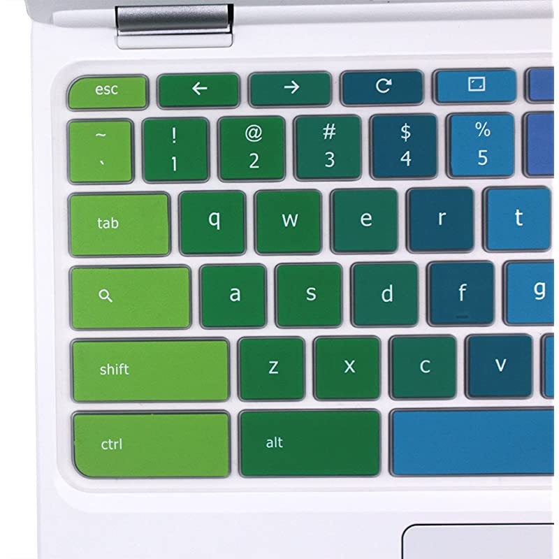 Keyboard Cover Skin for 11.6" Lenovo Chromebook C330, 11.6" Lenovo Flex 11 Chromebook, 11.6" Lenovo Chromebook N20 N21 N22 N23 100e 300e 500e, 14" Lenovo Chromebook N42 N42-20 - Rainbow
