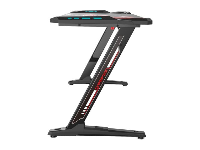 RESPAWN 3000 Gaming Computer Desk - Ergonomic Height Adjustable Gaming Desk, in Blue (RSP-3000-BLU)
