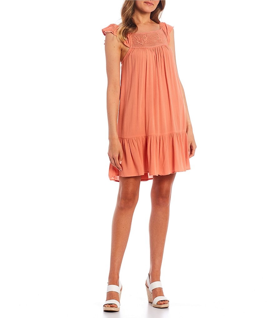 Rip Curl Ava Crochet Yoke Dress