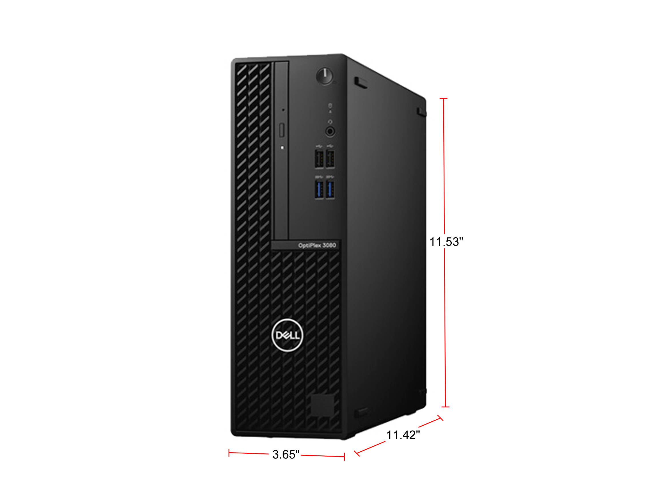 DELL Desktop Computer OptiPlex 3080 8RMDH Intel Core i5 10th Gen 10500 (3.10 GHz) 16 GB DDR4 256 GB PCIe SSD Intel UHD Graphics 630 Windows 10 Pro 64-bit