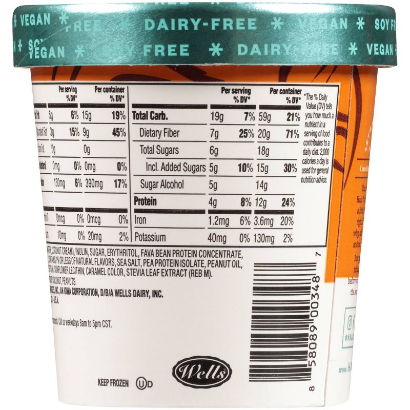 Halo Top Dairy-Free Peanut Butter Cup Frozen Dessert - 16oz