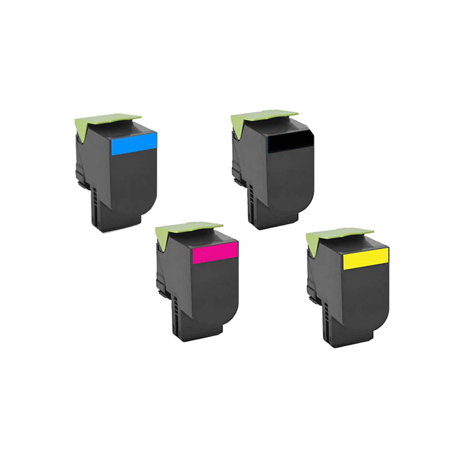 Remanufacture New York Toner 4 Pack Lexmark 80C0010 80C00KG 80C10K0 80C0020 80C00CG 80C10C0 80C0030 80C00MG 80C10M0 80C0040 80C00YG 80C0SY0 (CX310 LY) Toner Cartridge - Black Cyan Magenta Yellow