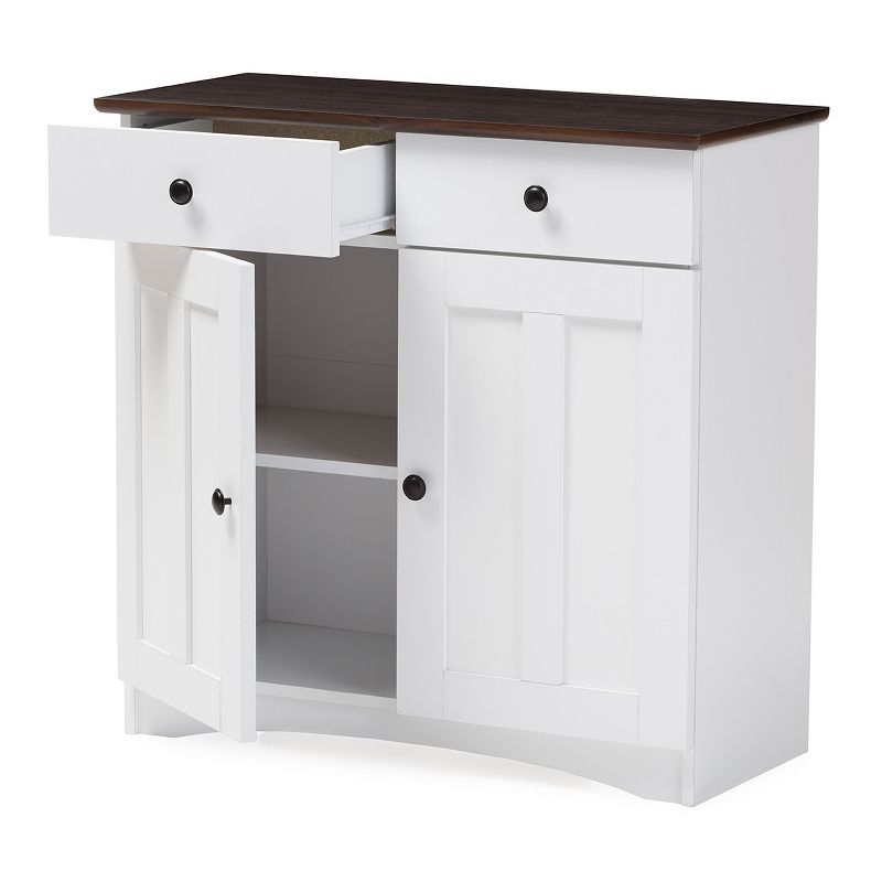 72" Daywood Kitchen Pantry Cabinet White - Room and Joy
