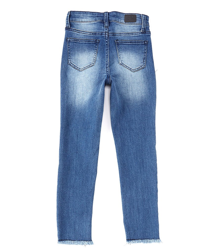 Celebrity Pink Big Girls 7-16 High-Rise Unfinished-Hem Ankle Jeans