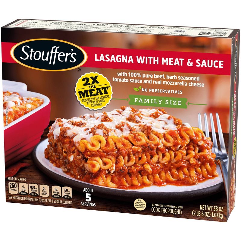 Stouffer's Frozen Lasagna with Meat & Sauce Family Size - 38oz
