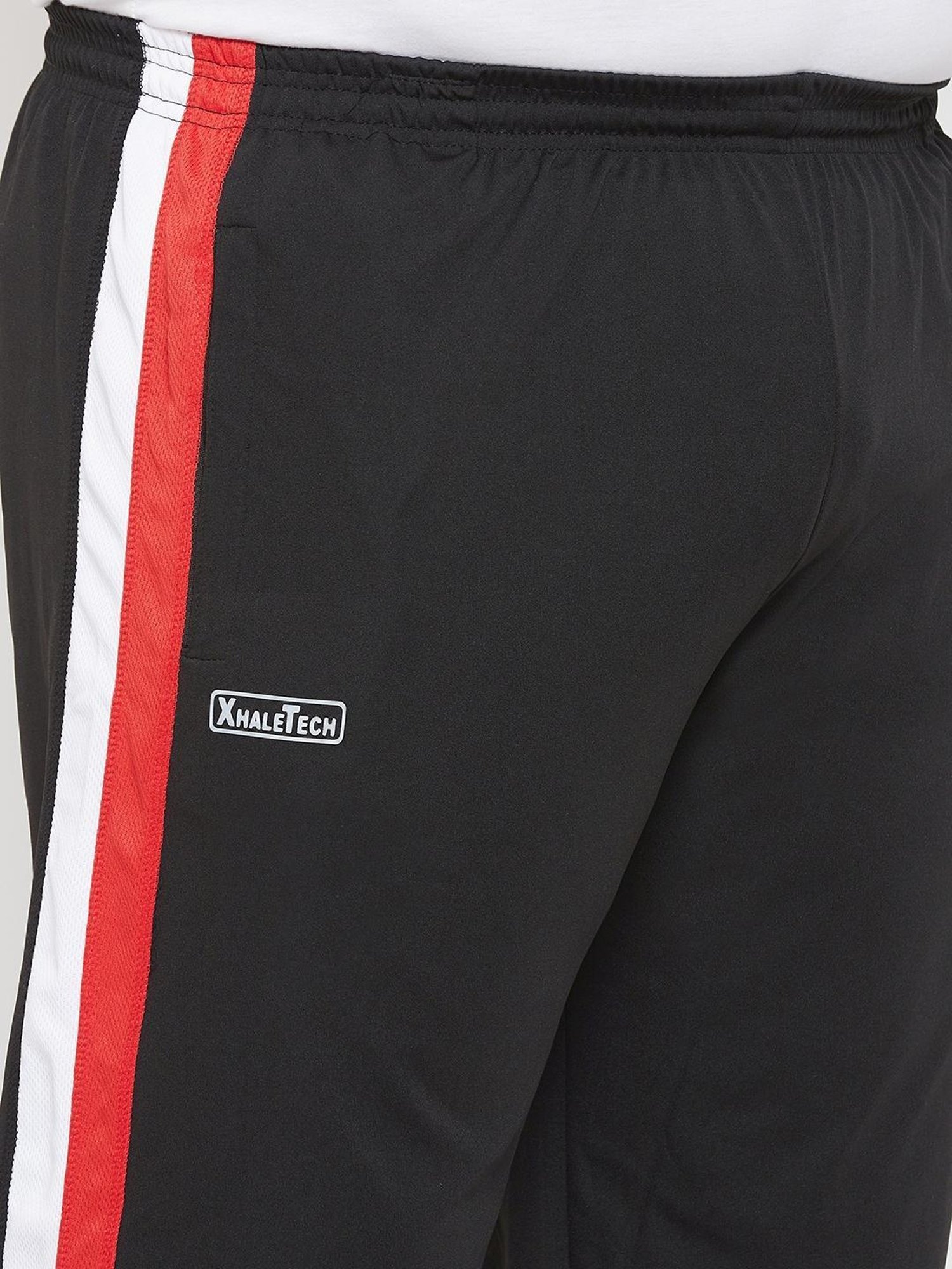 Bigbanana Black Regular Fit Striped Trackpants