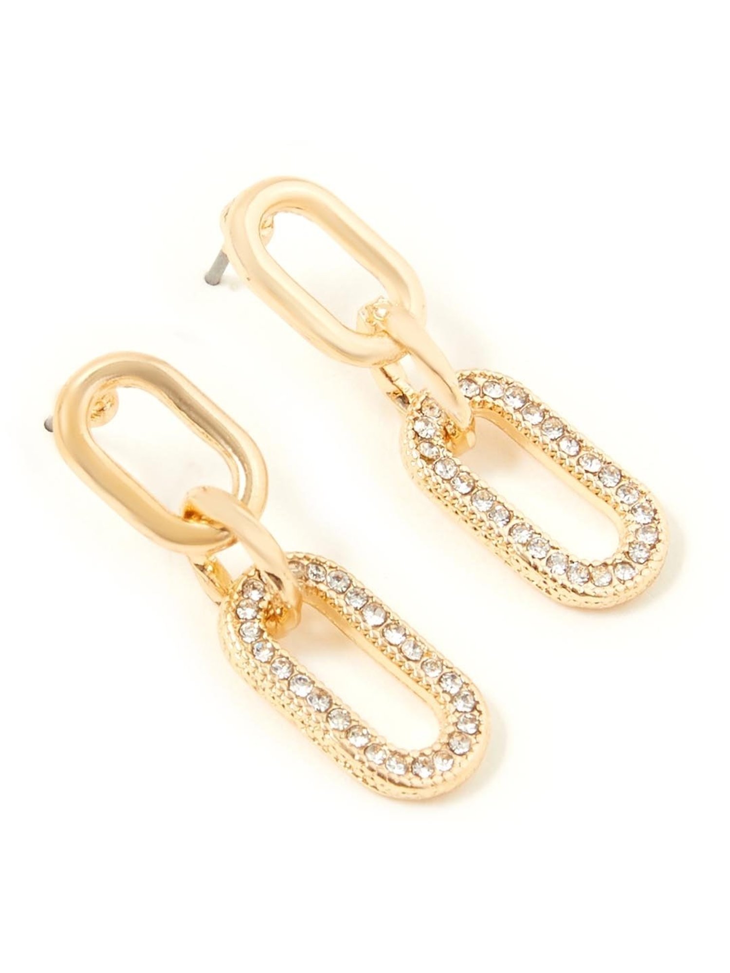 Accessorize London Blue Harvest Golden Drop Earrings