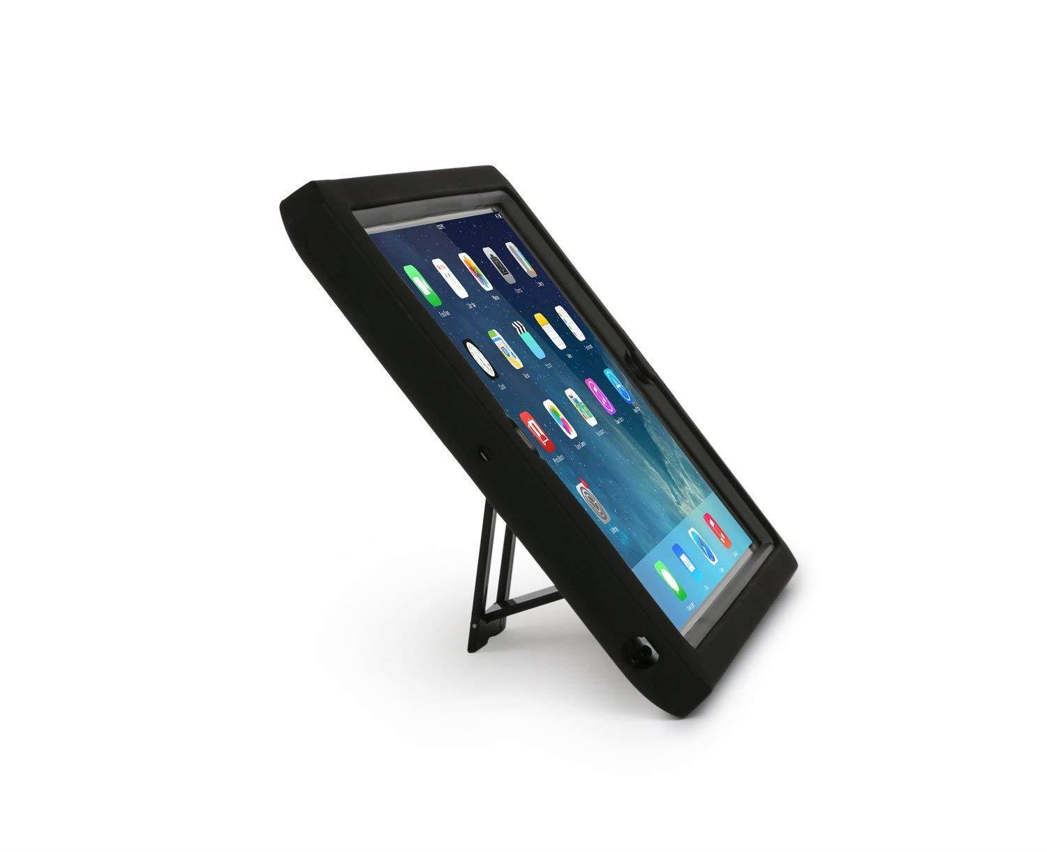 MAX Cases Shield Xtreme-S Case for iPad 5/6 2018 & 2017, Offers Extreme Shock & Impact Protection, Military Grade Triple Protection, Built-in Kickstand & Asset Tag Window - Black