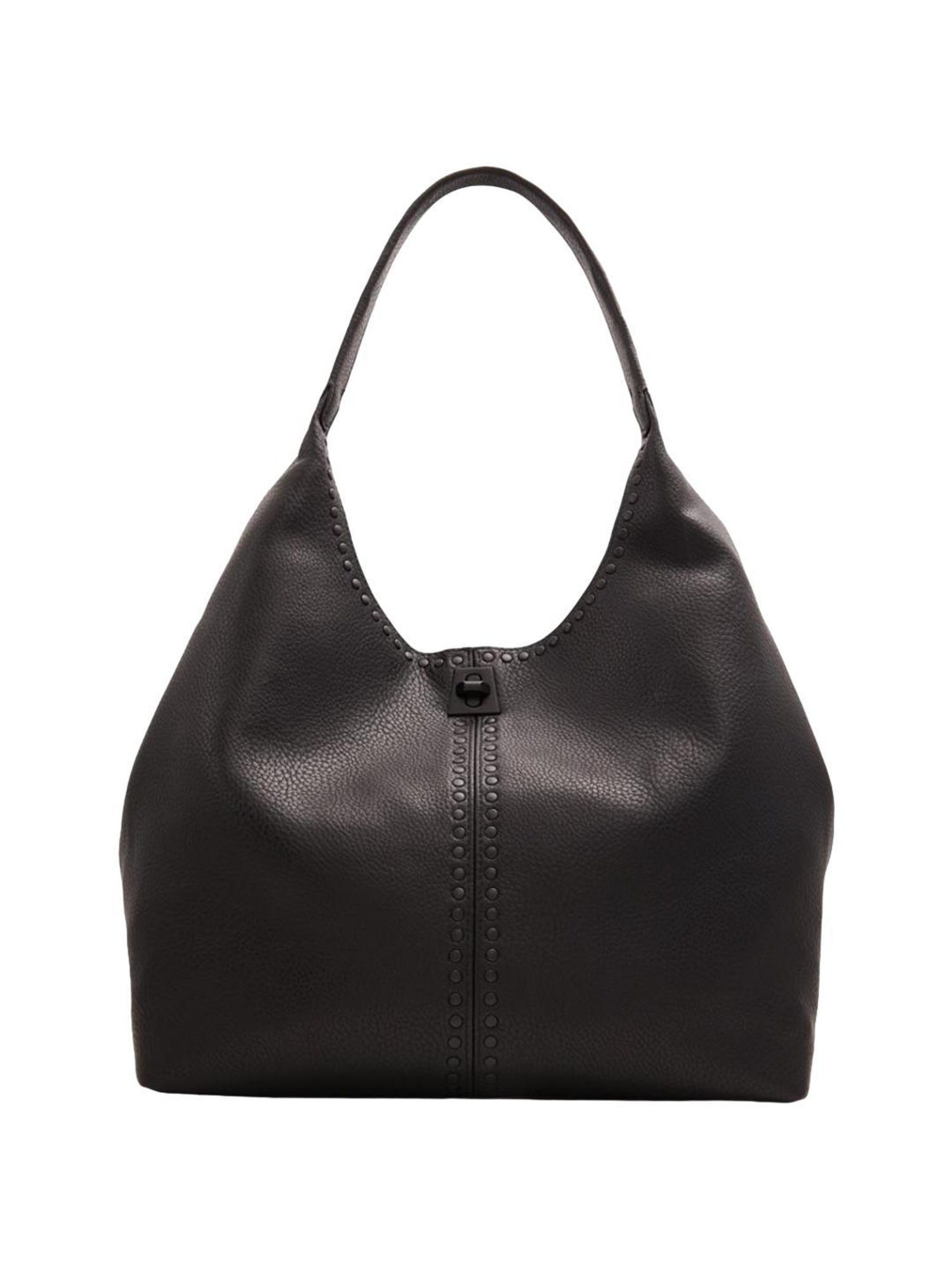 Call It Spring Black Solid Shoulder Handbag