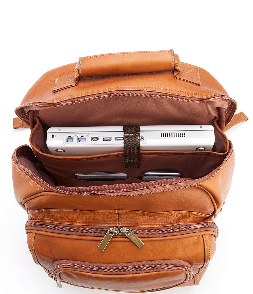 ROYCE New York Leather Deluxe Laptop Backpack