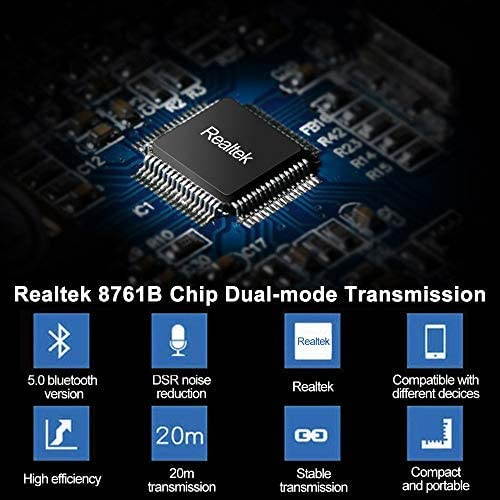 USB Bluetooth 5.0 Adapter Dongle - Wireless Bluetooth Transmitter Receiver for Windows 10/8.1/8 / 7 / XP Laptop PC for Bluetooth Speaker, Headset, Keyboard, Mouse, Game Controller