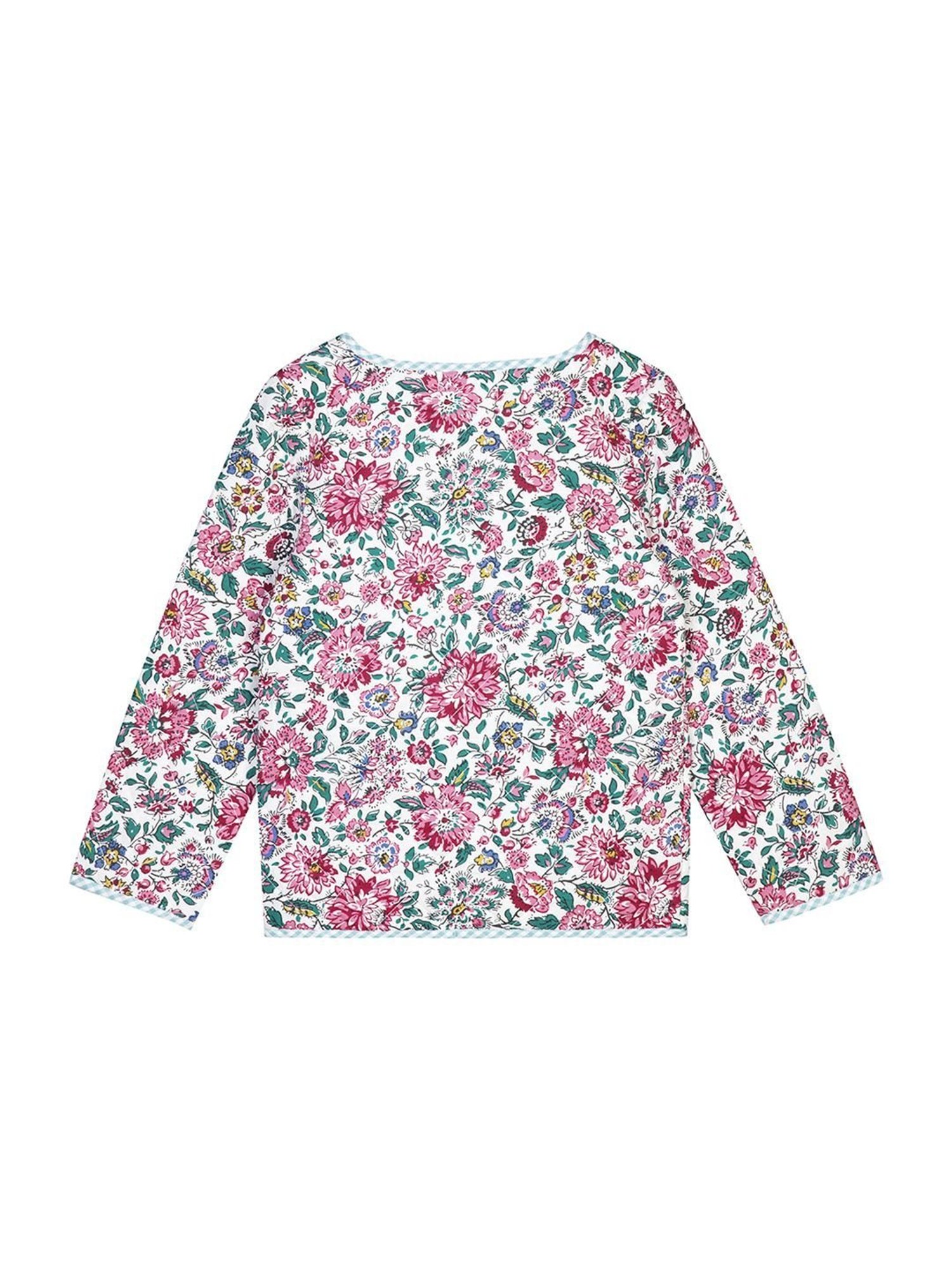 Budding Bees Kids Green & Red Printed Full Sleeves Jacket