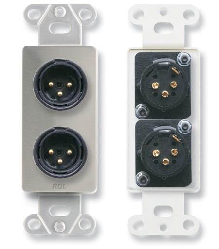 DS-XLR2M RADIO DESIGN LAB-Z DUAL XLR 3 PIN MALE JACKS D PL