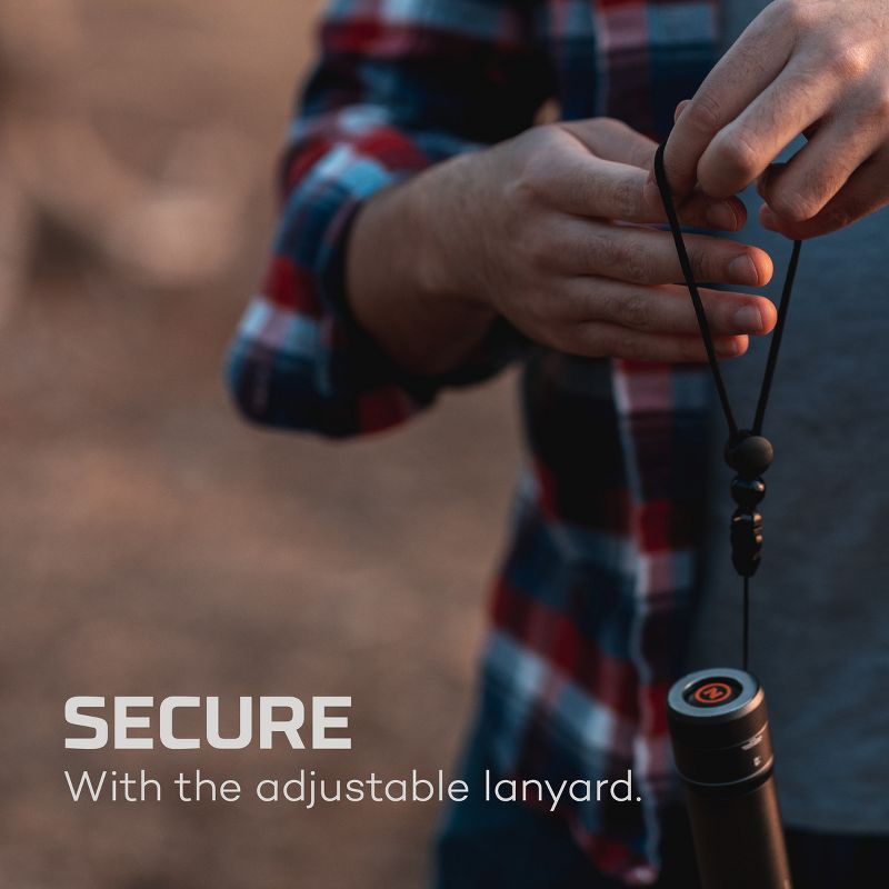 NEBO NEWTON 1500 Lumen Waterproof Magnetic Handheld Flashlight with 4 Light Modes, Includes 6 AA Batteries and Detachable Lanyard