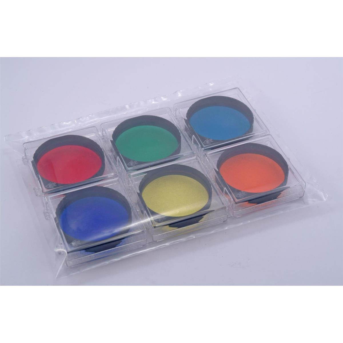 Baader Planetarium Premium Six-Piece Color Filter Set, 2" Eyepiece #FCFS-2