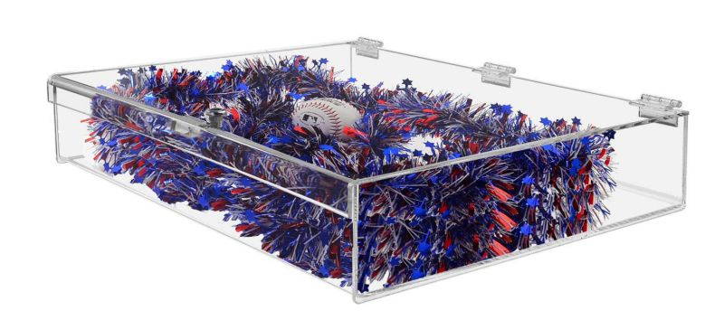 Marketing Holders Acrylic Locking Case Security Show Safe Box Display Lucite Clear 19"w x 13"h x 3"h Qty 1