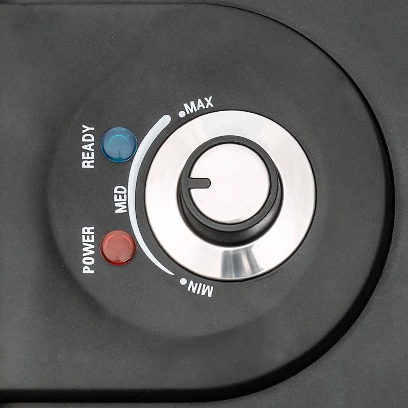 Bella 7" Square Rotating Waffle Maker - Black/Copper