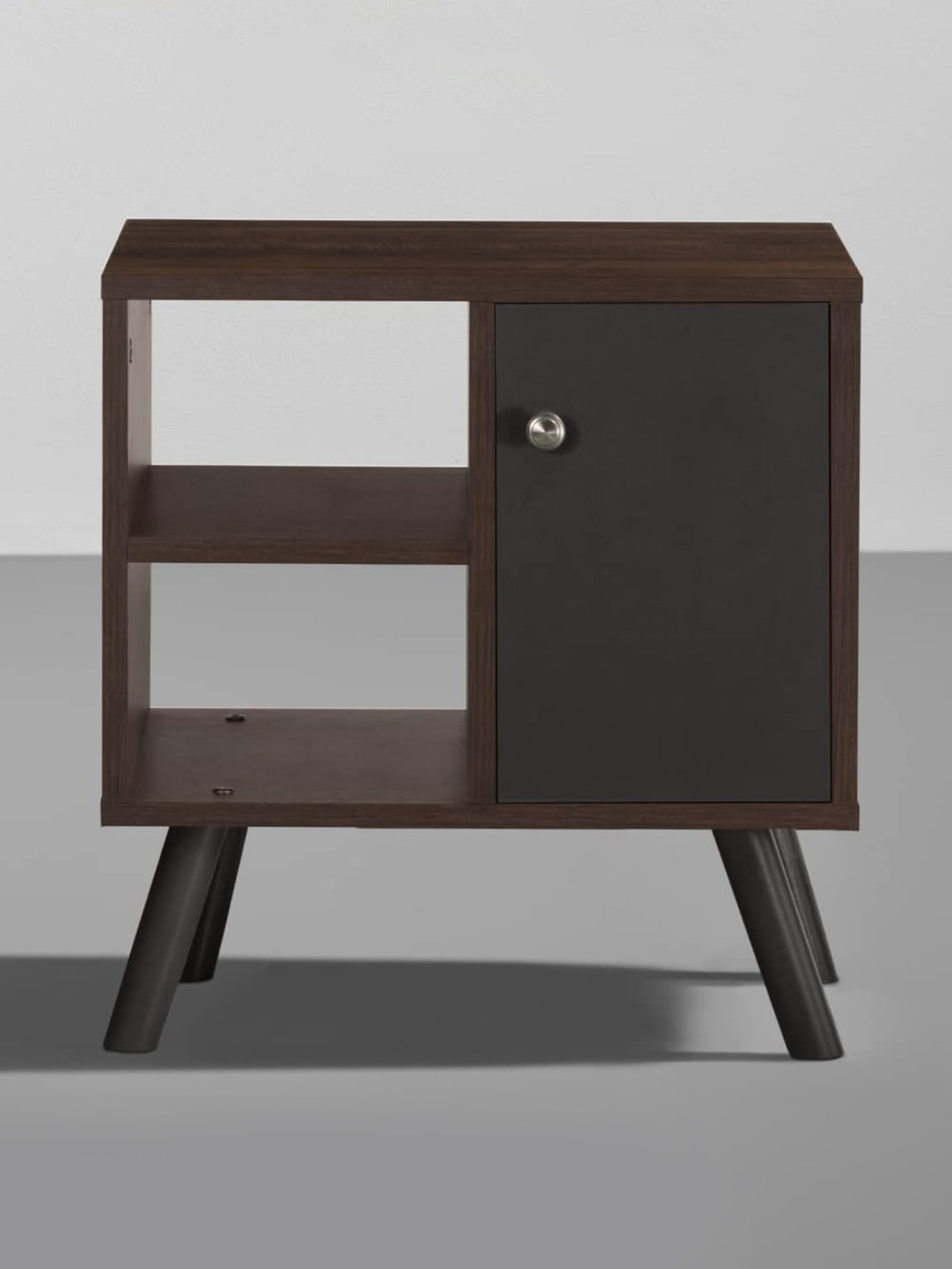 Sleepyhead Bestie Dark Brown & Slate Grey Engineered Wood Bedside Table