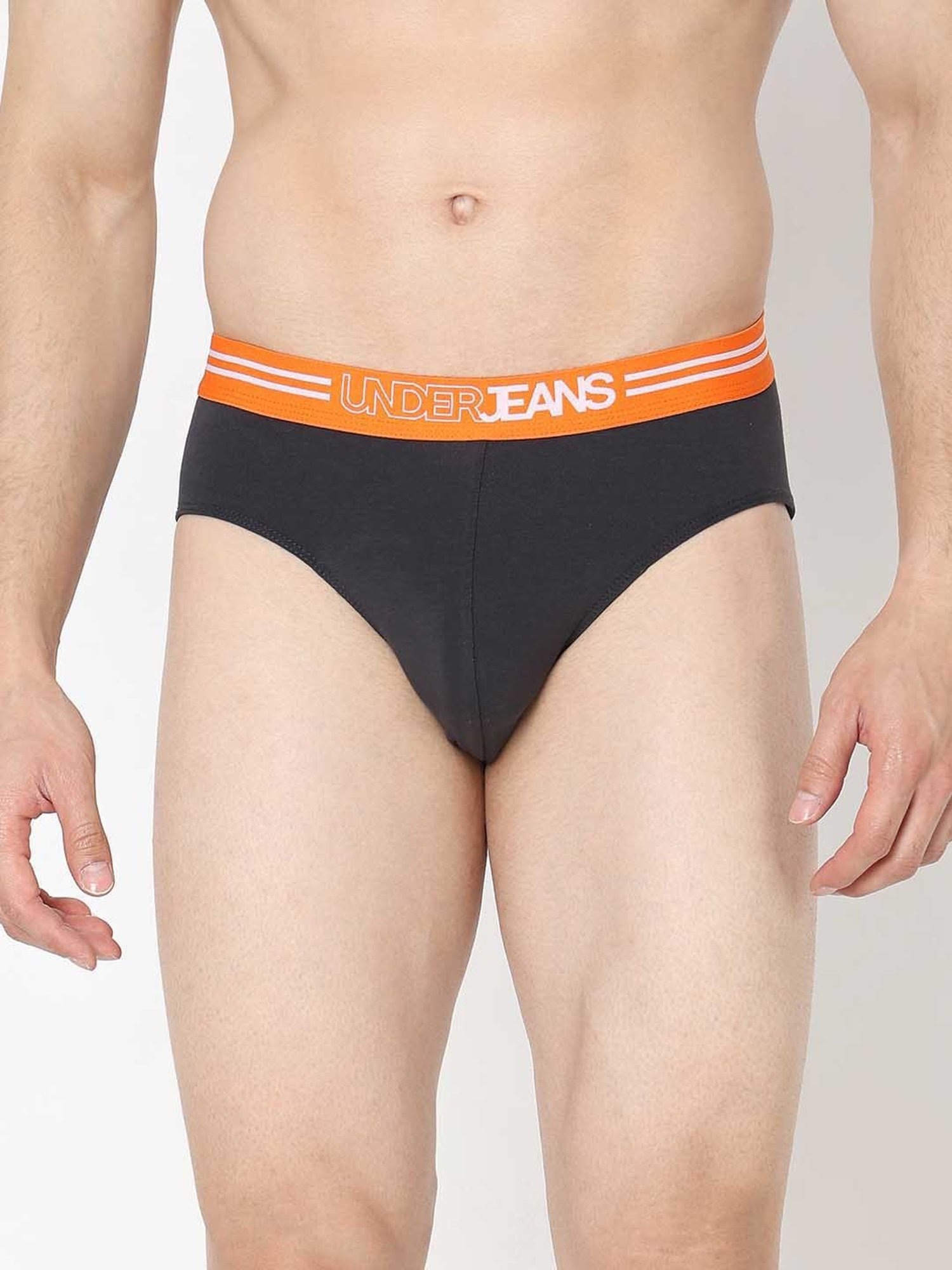 UnderJeans by Spykar Dark Navy Regular Fit Briefs