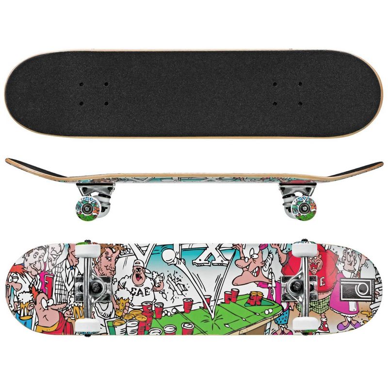 Roller Derby Square Skateboard - Green/Black