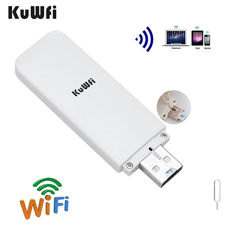 4G WiFi Modem LTE Mobile Hotspot USB Dongle Mini Router Support SIM Card 4G/3G +Wi-Fi Wireless Access Provide for Car or Bus (not Including SIM Card) for USA/CA/Mexico