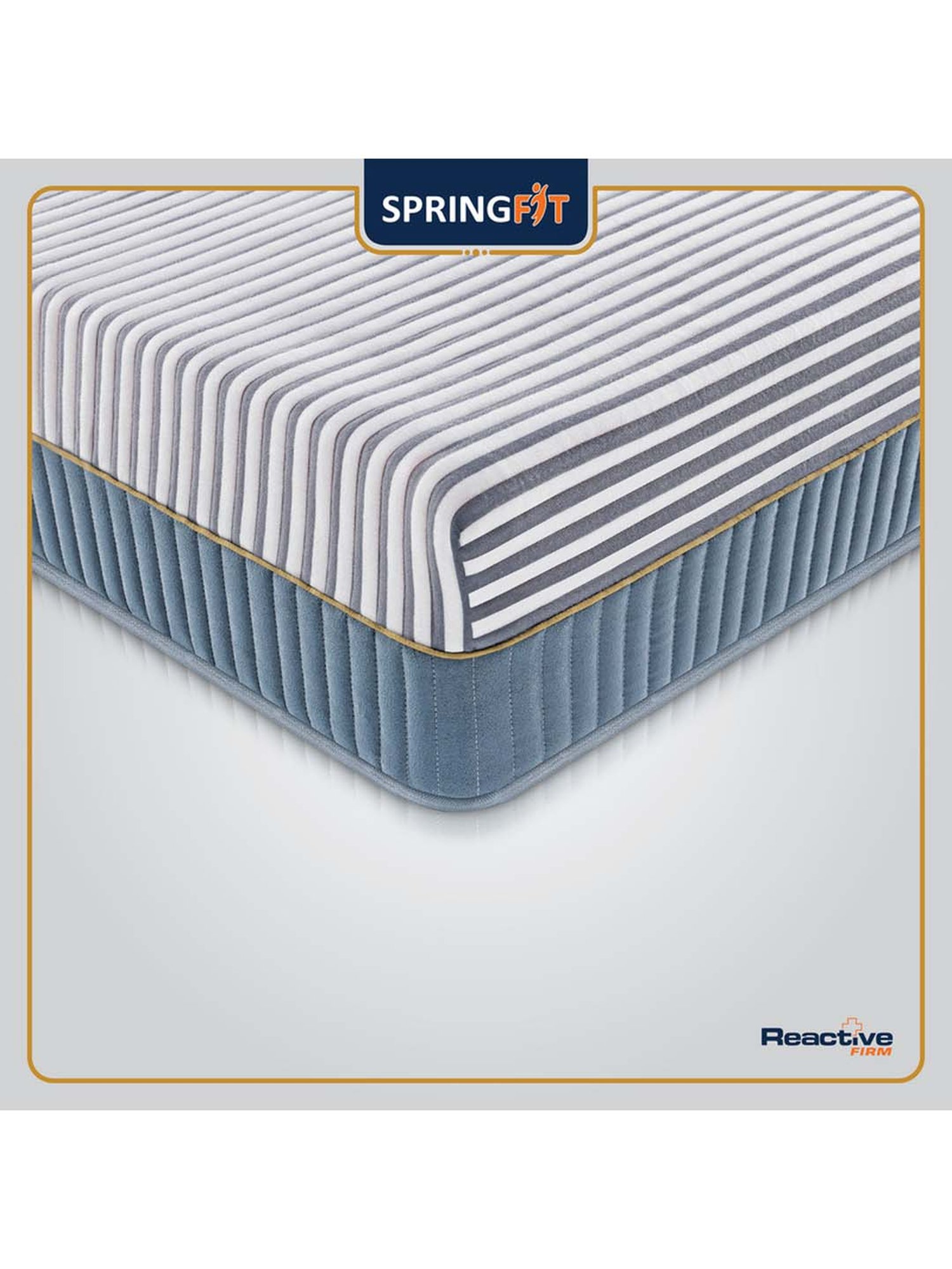 Springfit Reactive Firm Ortho Hr Foam Spine Support Bed Mattress 5 inch-Single(72x36x5 Inch)