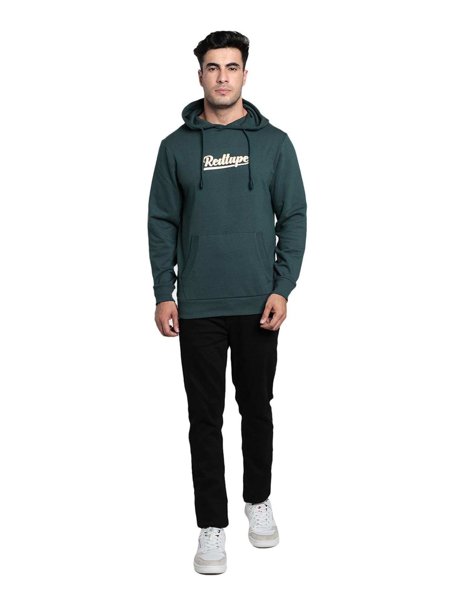 Red Tape Green Hooded Sweatshirt