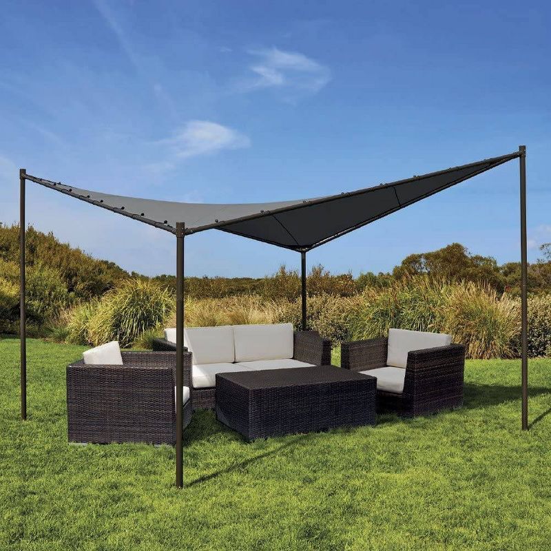 13' x 13' Butterfly Gazebo Black - Coolaroo