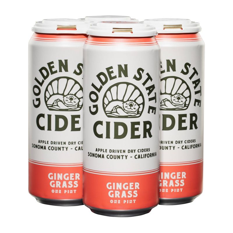 Golden State Ginger Grass Hard Cider - 4pk/16 fl oz Cans