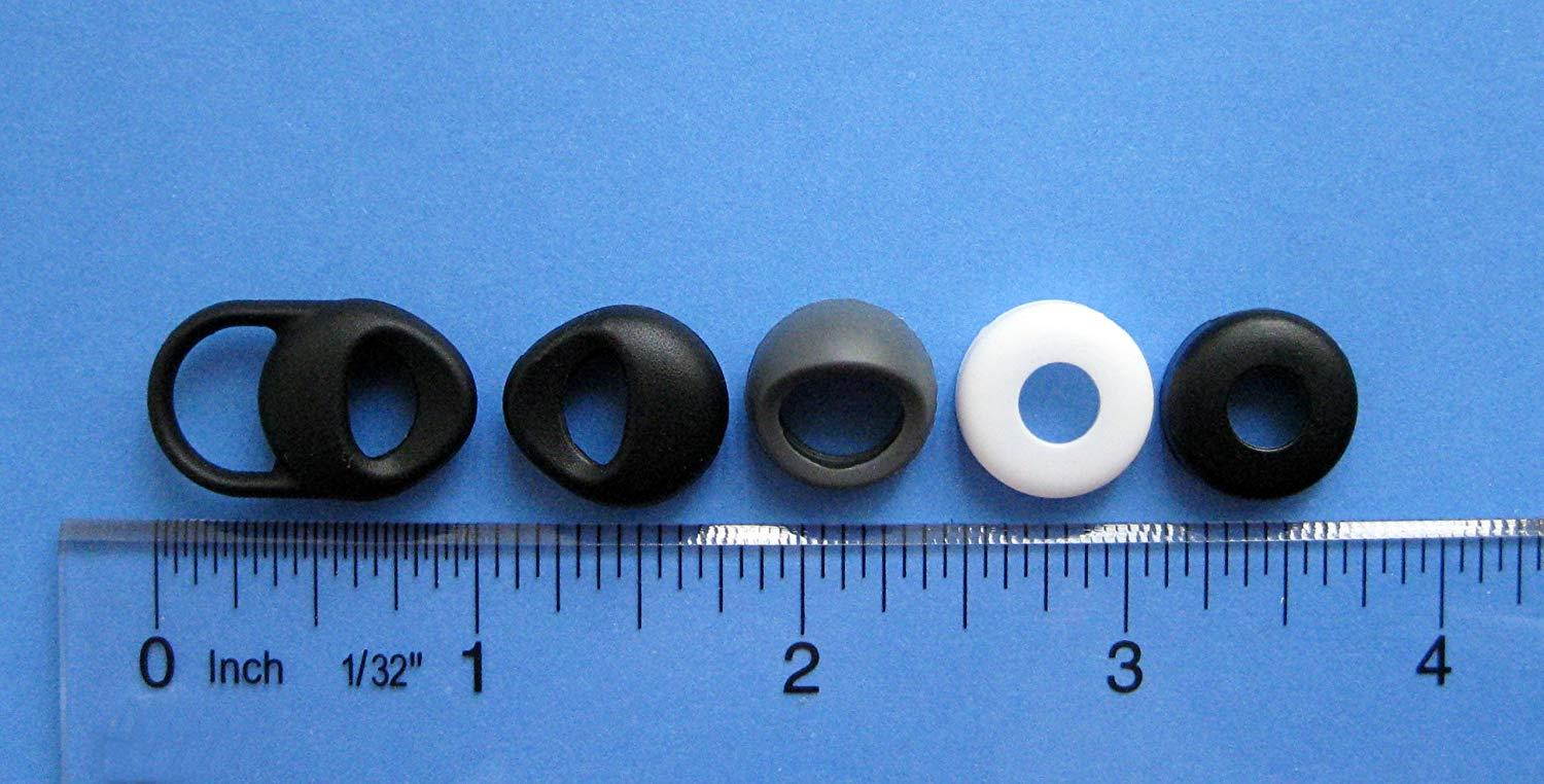 5 Assorted Earbuds Eartips for Jabra BT2090, BT2080, BT2070, BT2050, BT2040, BT2010, EasyCall and EasyGo Bluetooth Wireless Headset Devices