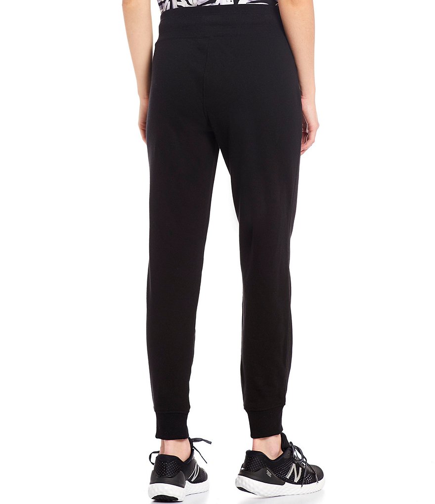 Calvin Klein Performance Rib Trim Terry Jogger Pants With Pockets