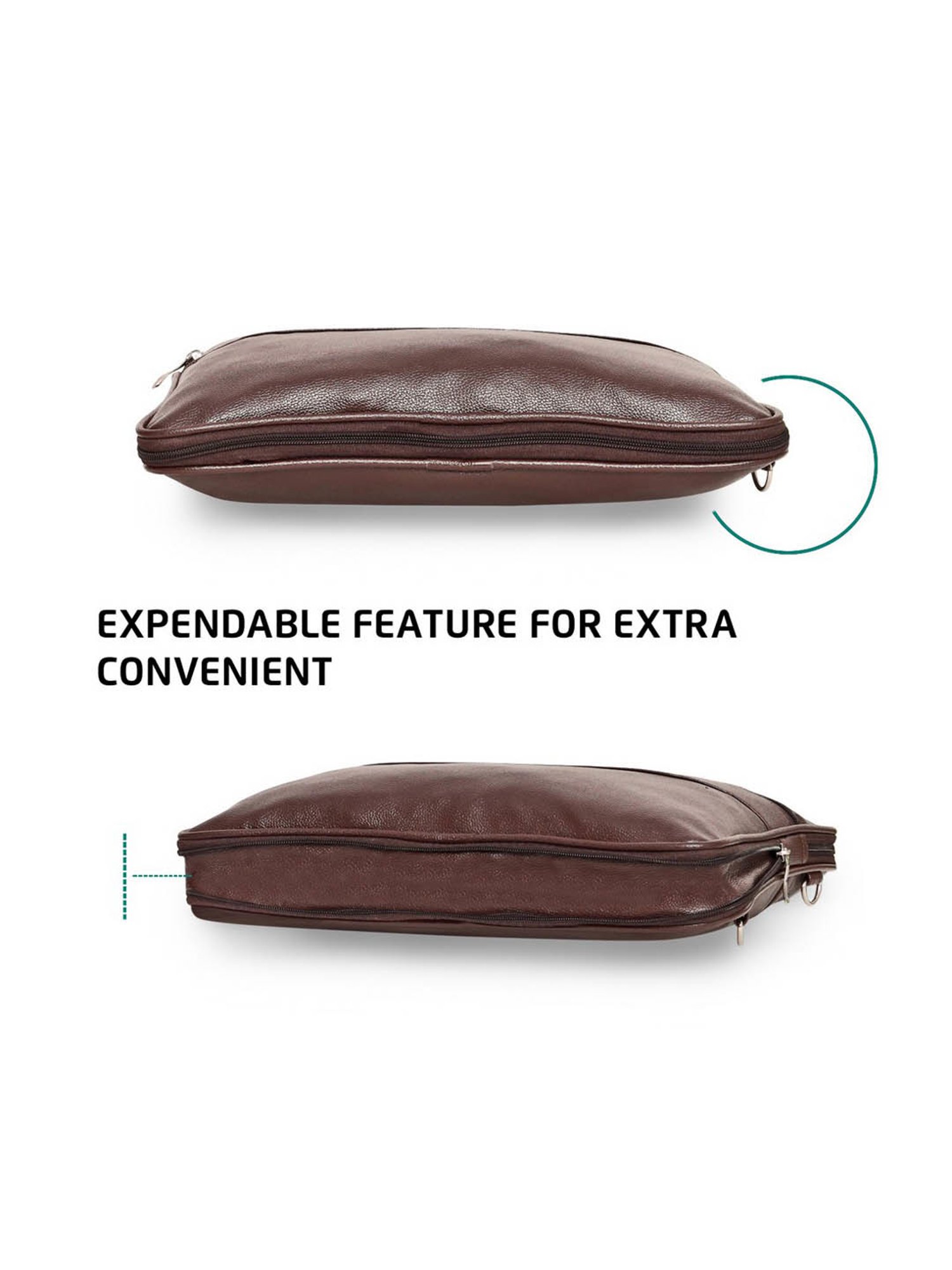 Priority Brown Synthetic Large Messenger Bag