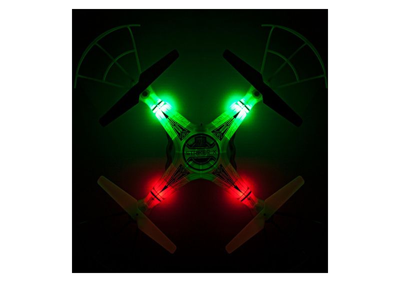Striker-X Glow-In-The-Dark 2.4GHz - 4.5CH Remote Control RC HD Camera Drone