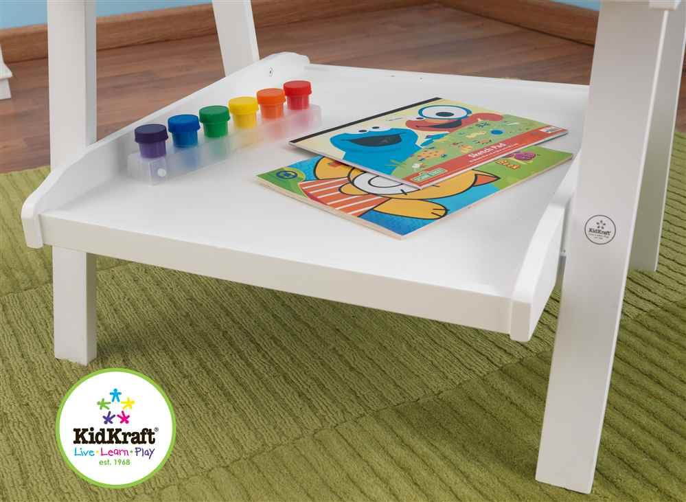 KidKraft Deluxe Wood Easel White - 62040