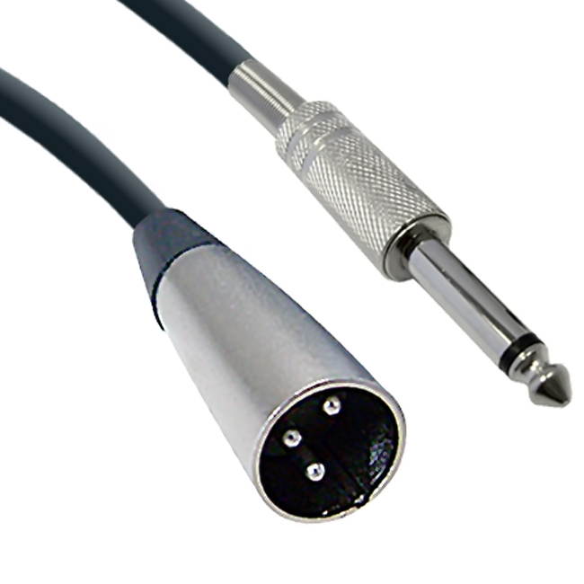 Offex XLR Male to 1/4 Inch Mono Male Audio Cable, 6 foot