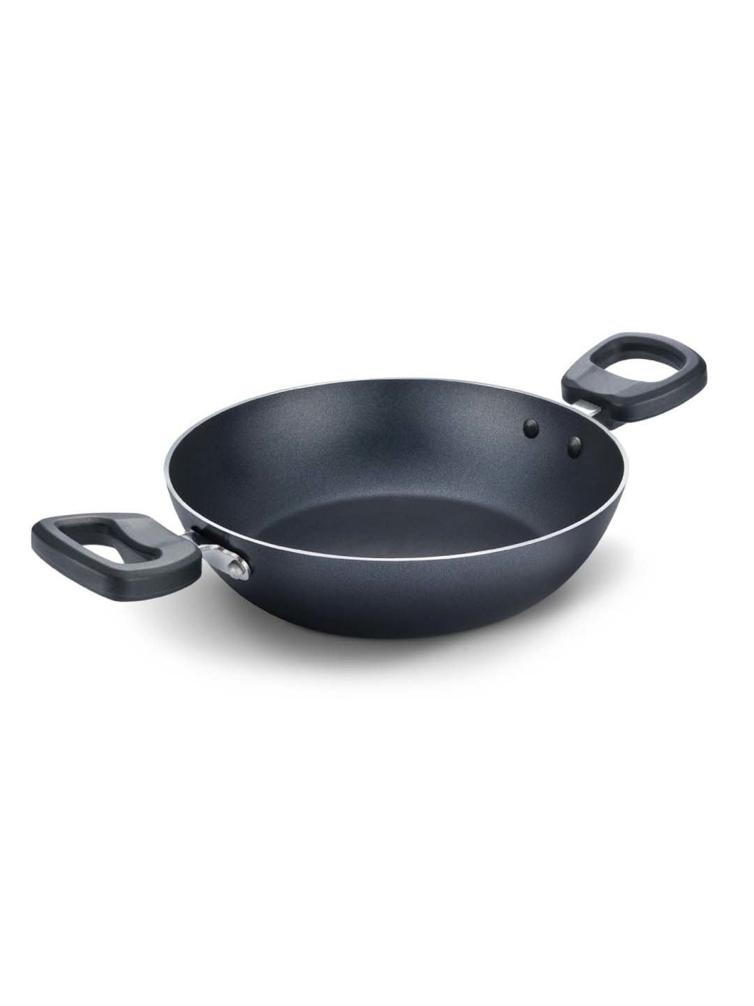 JUDGE Everyday Black Aluminium 26 cm Cookware Kadhai (3.2 L)