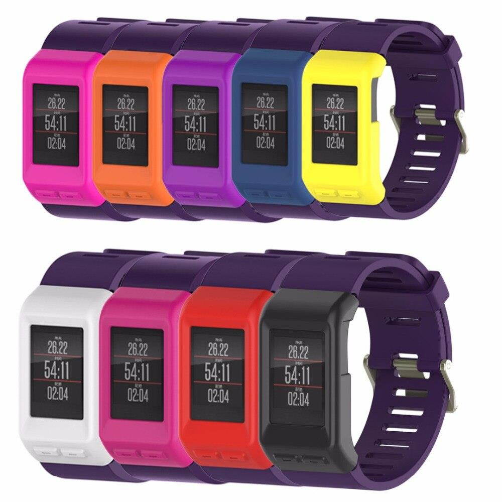 Mayitr Silicone Rubber Protect Case Cover Protective For Garmin Vivoactive HR Smart Watch Smart Accessories