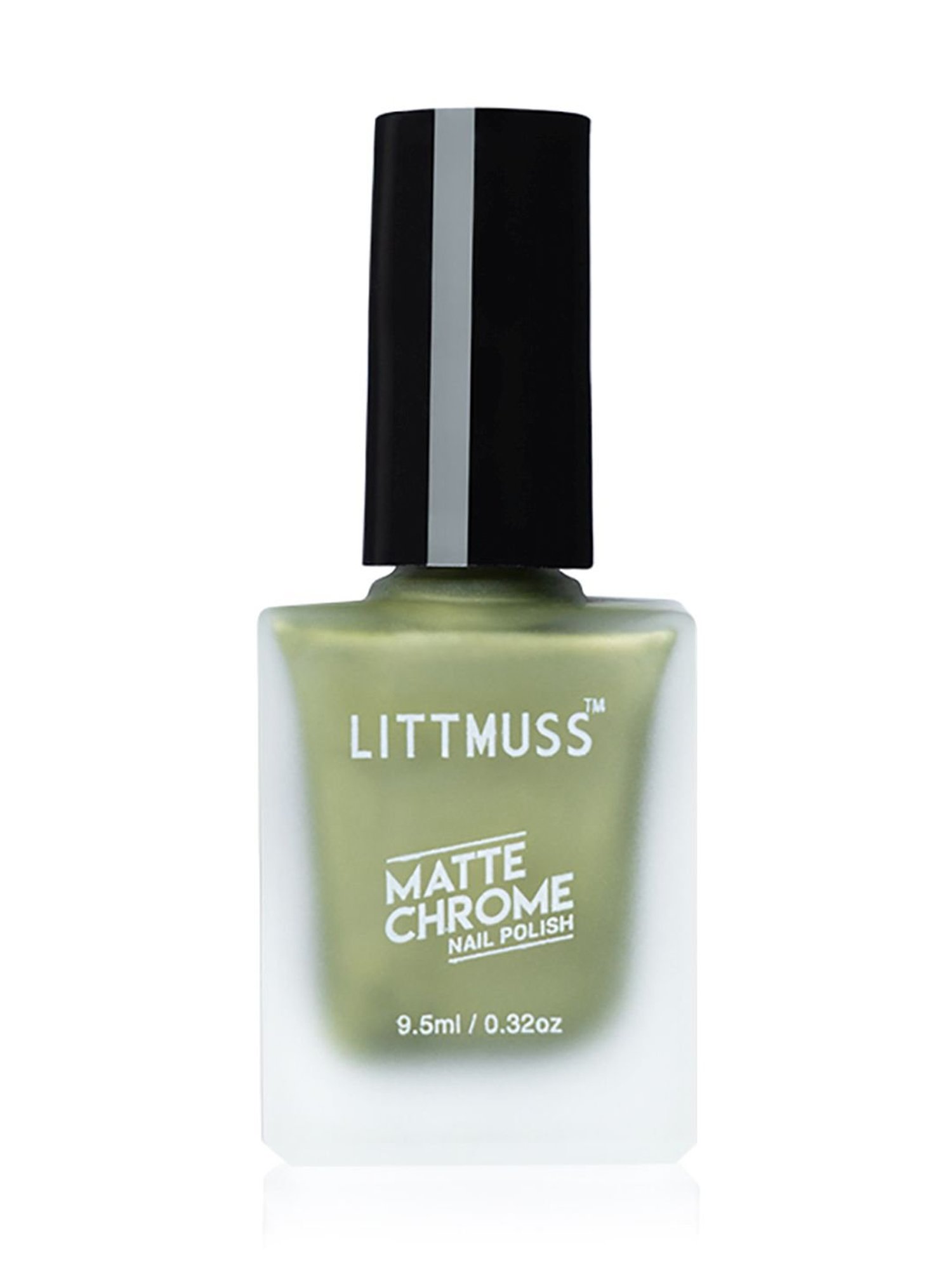 Littmuss Matte Chrome Nail Polish Kiwi Spritzer 016 - 9.5 ml