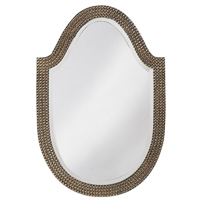 Oval Lancelot Decorative Wall Mirror Brass - Howard Elliott