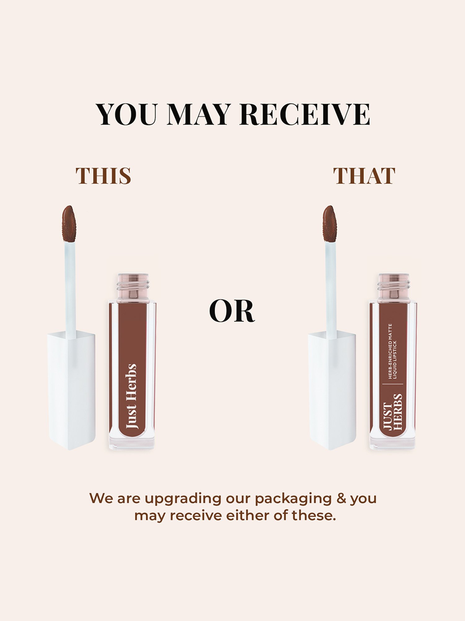 JUST HERBS Herb-Enriched Matte Liquid Lipstick Liquorice Brown - 2 ml