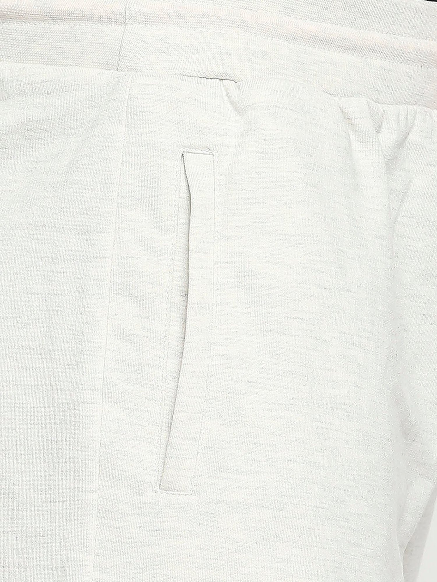 UnderJeans by Spykar White Cotton Regular Fit Shorts