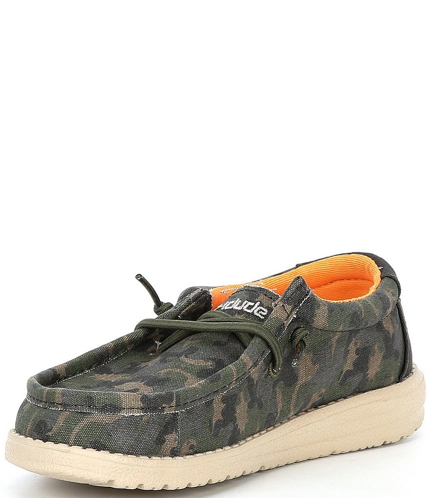 Hey Dude Boys' Wally Camodino Washable Slip-Ons (Youth)