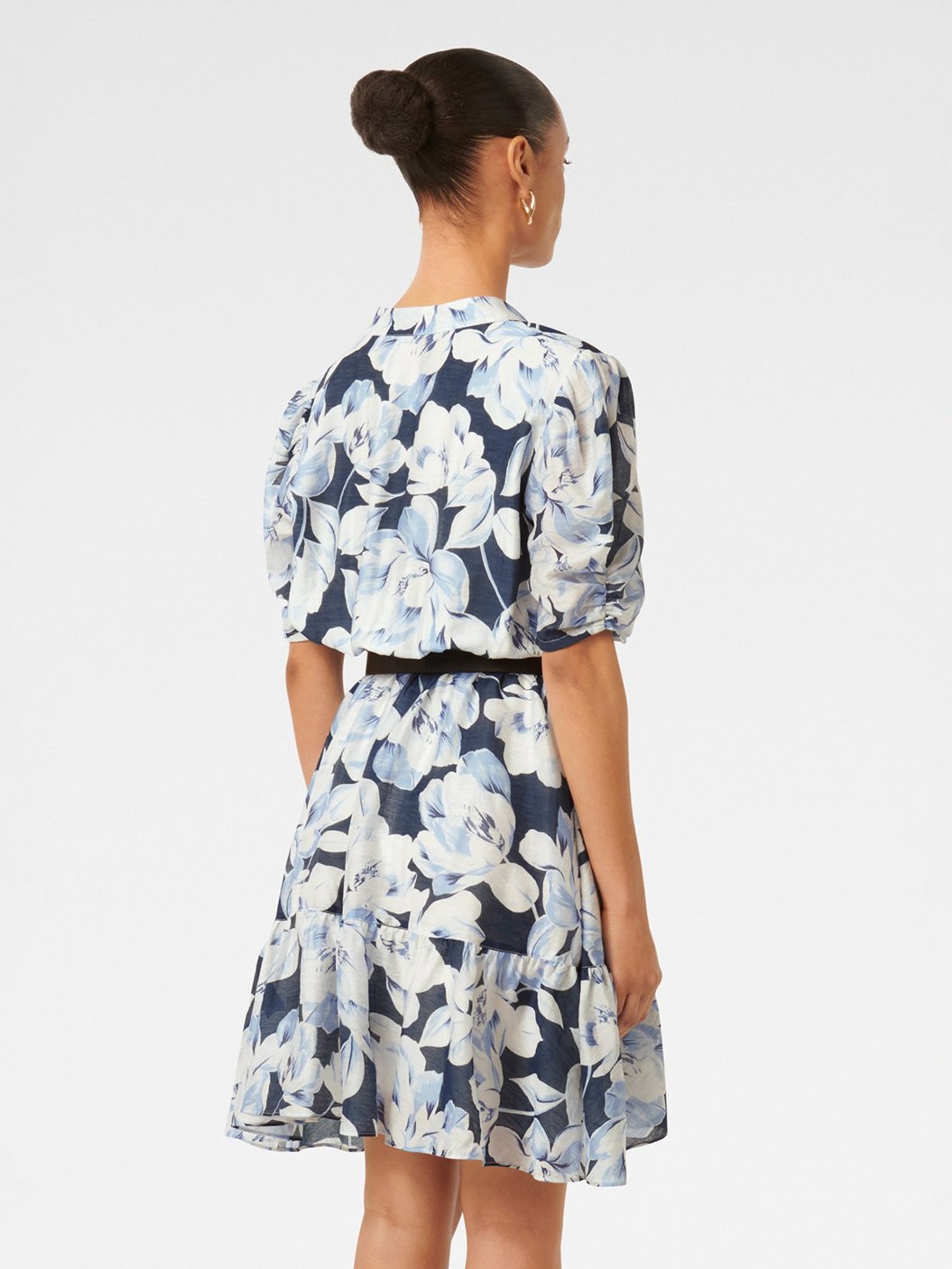 Forever New Brinkley Petite Puff Sleeve A Line Dress With Belt