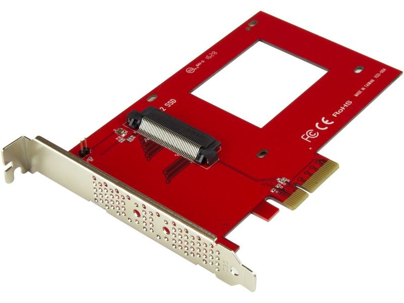 StarTech.com U.2 to PCIe Adapter for 2.5" U.2 NVMe SSD - x4 PCI Express 3.0 Model PEX4SFF8639