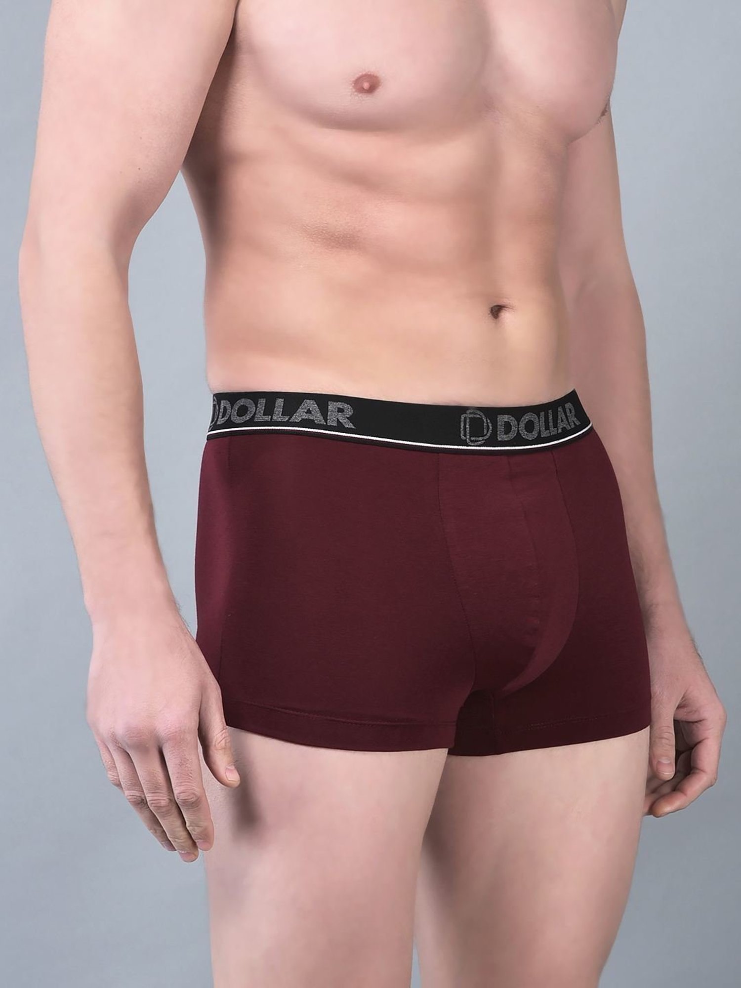 Dollar Bigboss Assorted Cotton Regular Fit Trunks - Pack Of 3