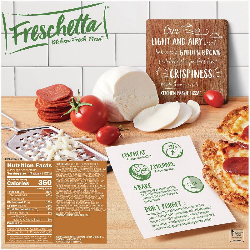 DiGiorno Cheese Stuffed Crust Three Meat Frozen Pizza - 9.2oz