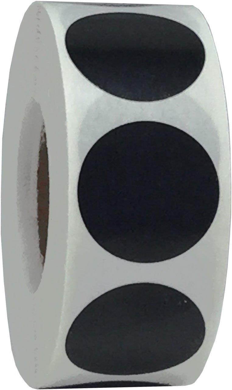 Color Coding Labels Black Round Circle Dots For Organizing Inventory 3/4 Inch 500 Total Adhesive Stickers