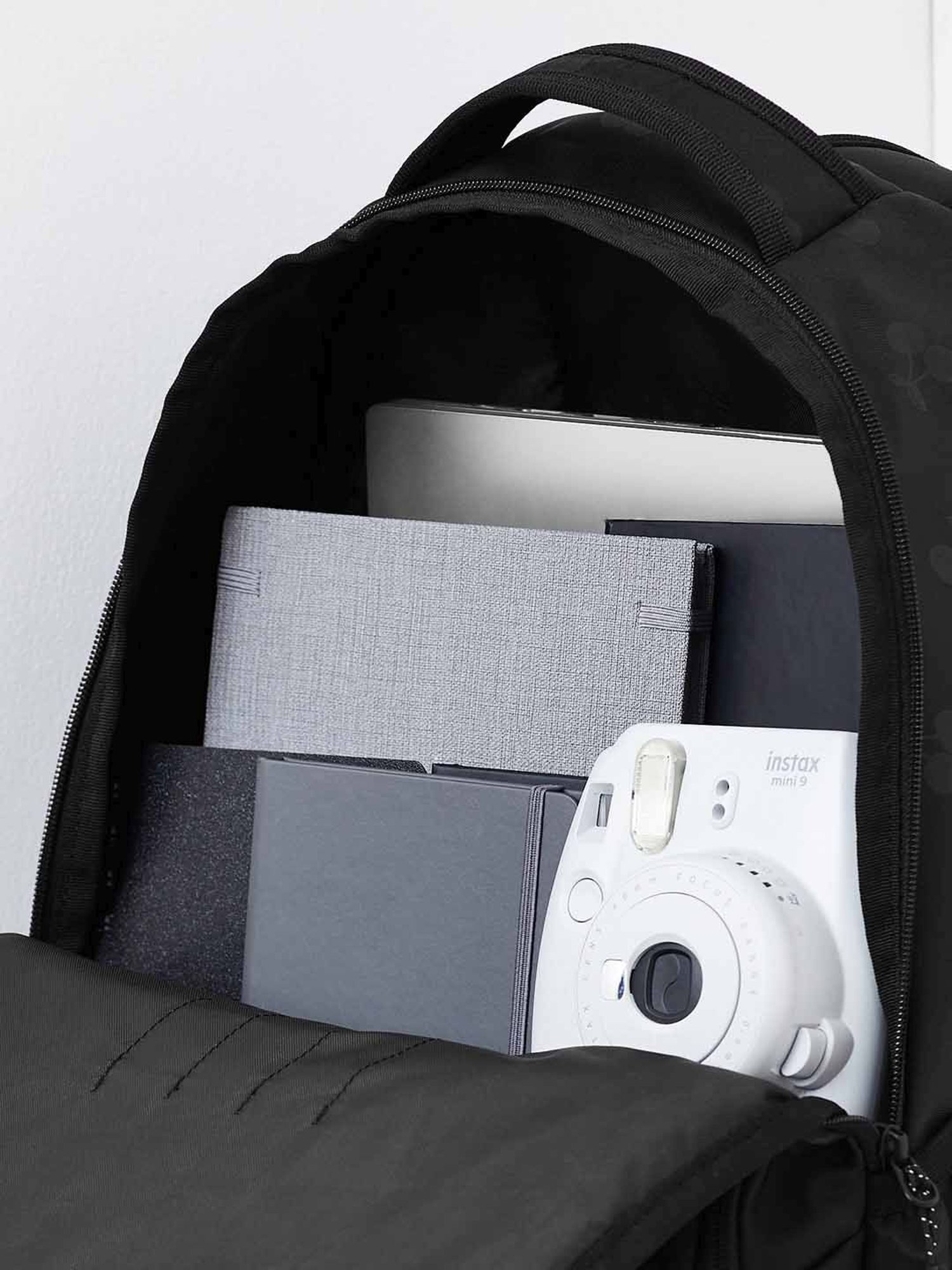 Wiki Back to School 2 Black Polyester Printed Backpack - 30 Ltrs